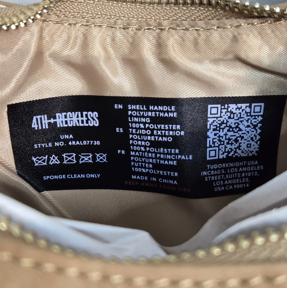 4th + Reckless Tan Faux Suede Crescent Bag ~ 🆕️ - Picture 5 of 9
